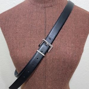 Express Leather Silver Tipped Buckle Women's Belt